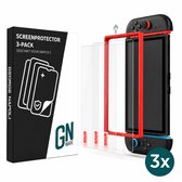 George Napoli Screenprotector Geschikt voor Nintendo Switch 2 - Beschermglas - Glasplaatje - Met Installatietray - Tempered Glass - 3-Pack