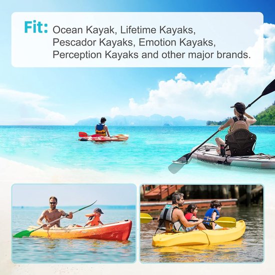 Kayak Stoel Reparatie Set - Stoelband Clips - Kajak Onderhoud - Hoge Sterkte Nylon - 4 Stuks - Zwart — afbeelding 4