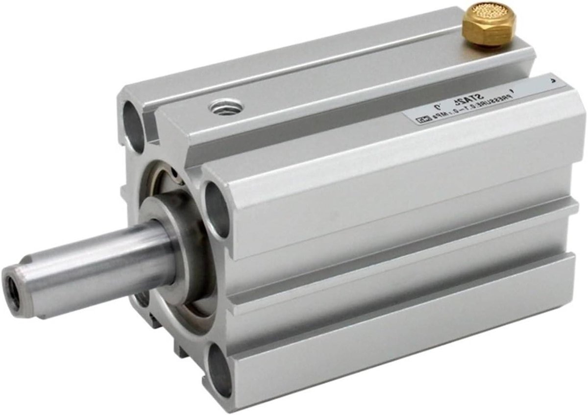 Compacte Cilinder Enkelwerkend Industriële Automatisering Verlengde Gat 12 Slagen Metaal