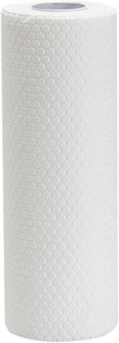 Keukenpapier Rol - Schoonmaakdoek Houtpulp - Huishoudelijk Gebruik - Zeer Absorberend - 70 Stuks - Wit