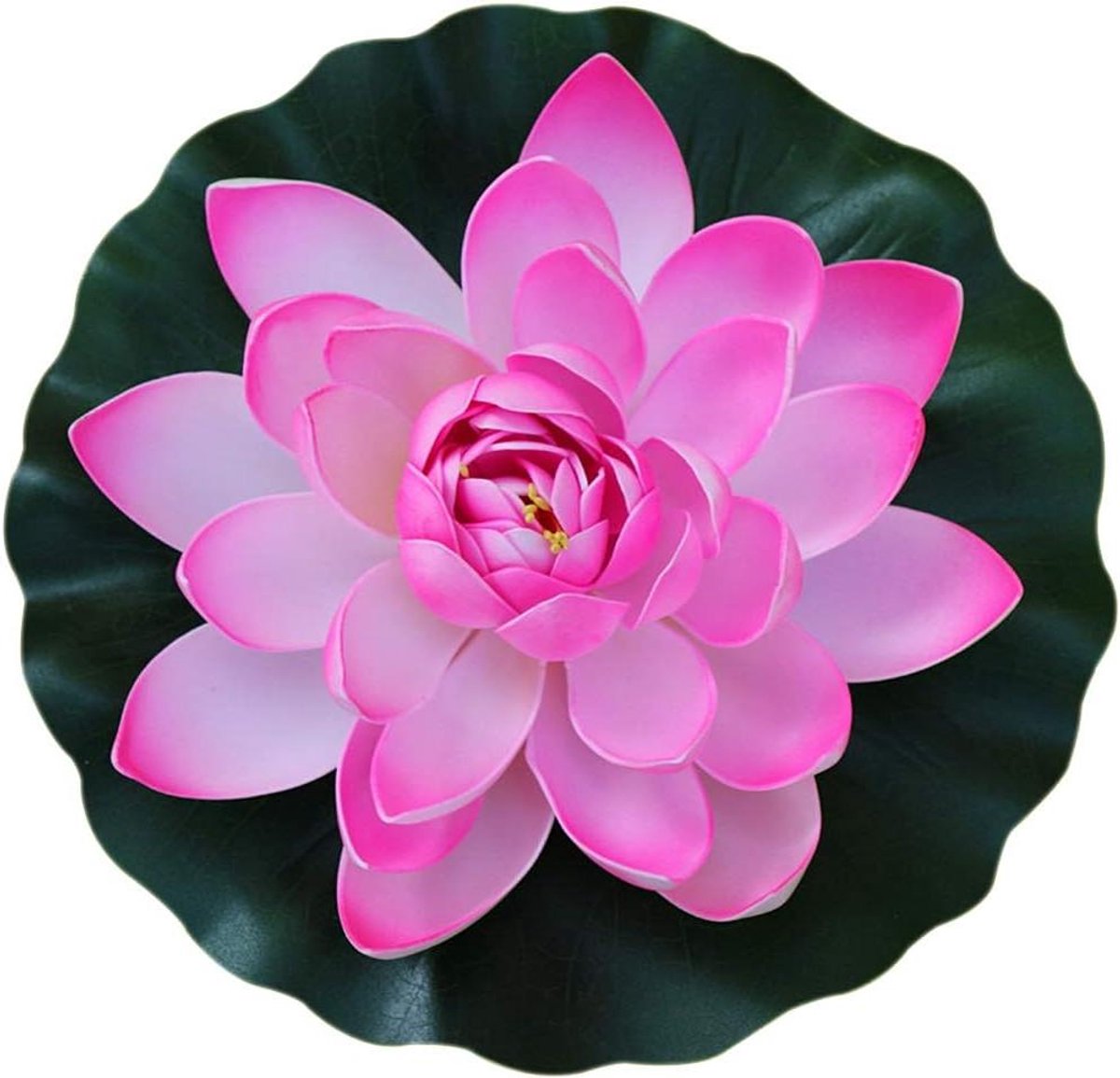 Nep Lotus - Drijvende Bloem - Decoratie Vijver - Levendige Kleuren - 10 cm - Roze