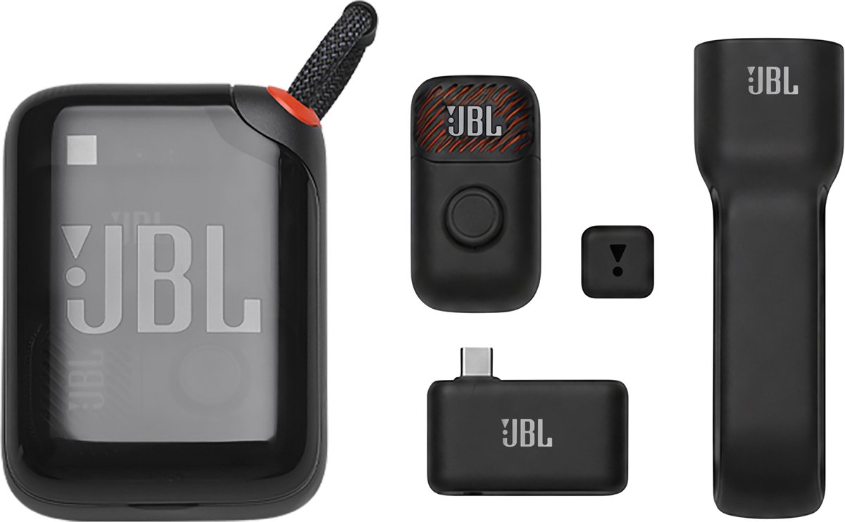 JBL EasySing Mic Mini - Draadloze Microfoon Set - USB-C, AUX, Bluetooth - Compacte Microfoon - Karaoke - Dasspeld - Lavalier - Video's, Livestreams, Vloggen, Podcast, Content - PartyBox