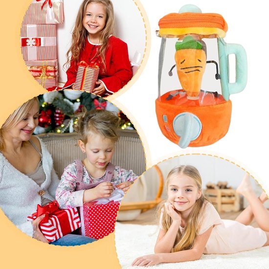 Pluche Wortel - Knuffeldier Speelgoed - Educatief Spel - Simuleert Sapproces - 15 cm - Multicolor — afbeelding 3