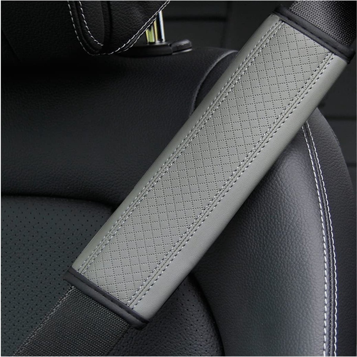Dailygoods- Gordelkussen - 2 Stuks - Veiligheidsgordelafdekking - Autoveiligheid - Comfortabel - EVA-schuim - 6,5 x 23 cm - Veiligheidsgordel