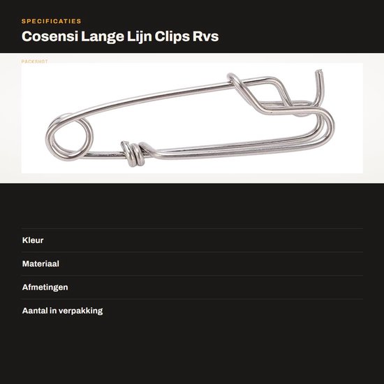 Clips voor Lange Lijn - RVS - 5 Stuks - Tonijn - Hanger - Wartels - Geschikt voor Longline Visserij - Roestvrij Staal Langere Lijn Clips Snap 5 STKS Rvs Longline Tak Hanger Snap Wartels Float Line Tonijn Clip. van Merkloos — afbeelding 3
