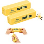 Stemap Boter Squishy Set Van 2 - Stressbal - Squishy Butter- Kwalitatieve Squishy - Aangename Geur