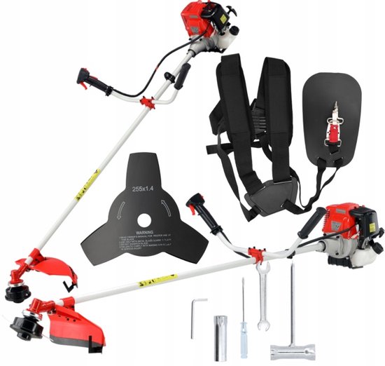 YATO YT-85004 Benzine Bosmaaier - 4-Takt - 1.09 PK - Inclusief Harnas, Draadspoel & Mes van Yato — afbeelding 3