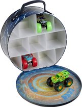 Klein toys Hot wheels monster truck verzamelkoffer - ruimte voor 7 monstertrucks - excl. auto's