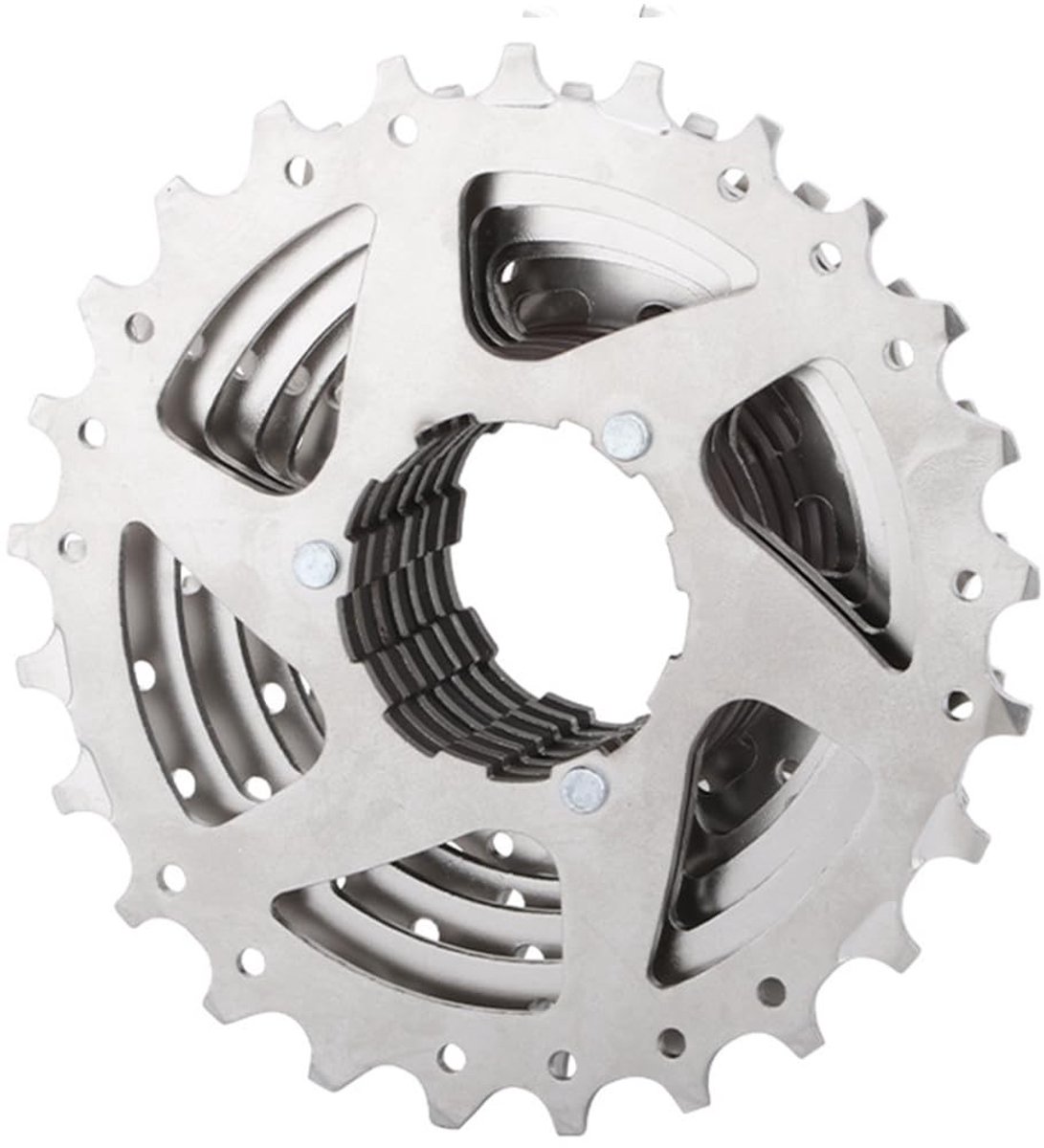 Dailygoods- Cassette 11-13-15-17-19-21-24-28T - Fiets Cassette - Vrijloop Cassette - Mountainbike Cassette - Stalen Materiaal - Geschikt voor MTB/BMX - Fietscassette