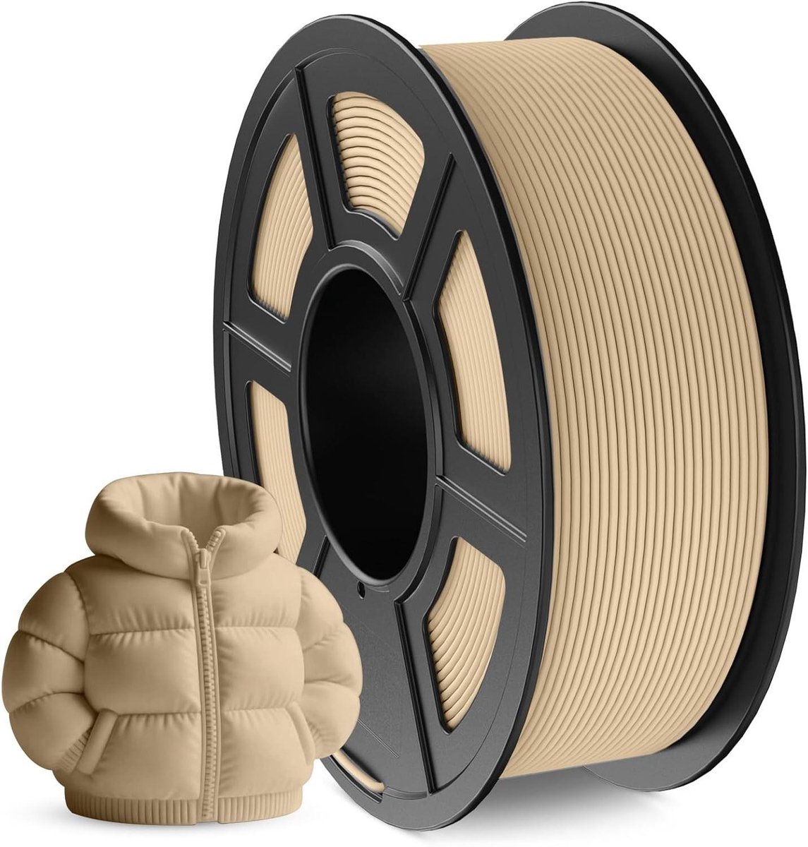 3D Printer Filament - Mat PLA - Modellen Printen - Nauwkeurige Diameter - 1.1 kg - Beige