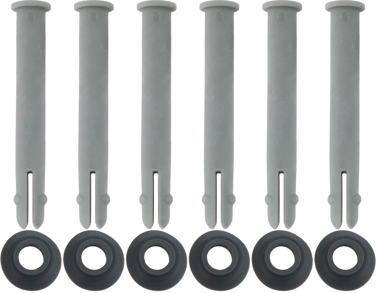 Dailygoods- Zwembad Klink 80mm - 6 Stuks - Compatibel met Power Steel - Kunststof - Corrosiebestendig - UV-bestendig - Zwembadaccessoires