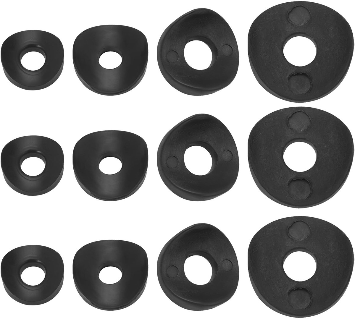 Dailygoods- Bushings 100 Stuks - Gebogen Ringen M6/M8 - Ronde Pijp Afdichtingen - Plastic Spacer Mouwen - Lichtgewicht/Corrosiebestendig - Voor Meubelvoet - Afstandsringen