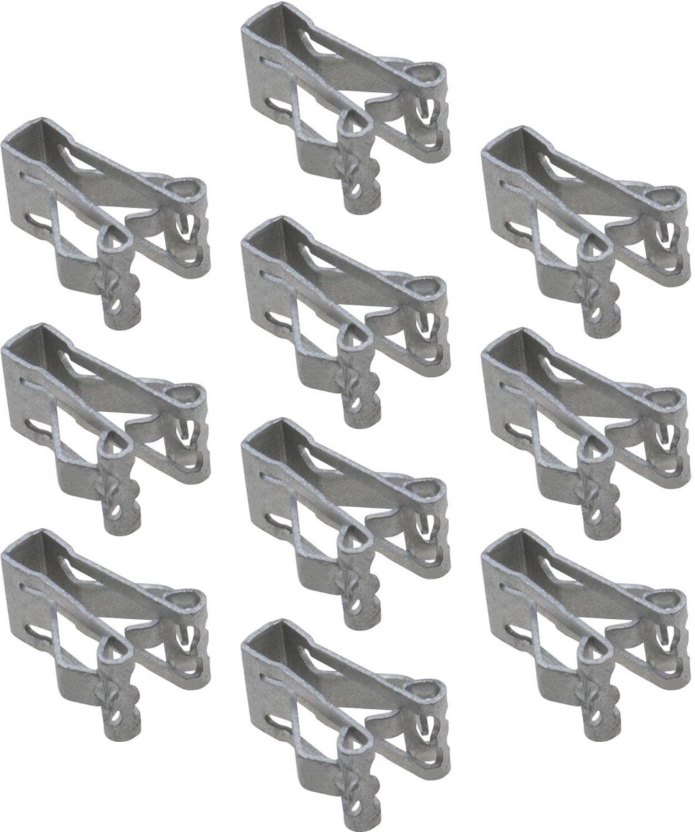 Dailygoods- Trimclips 10 stuks - Metalen Bekleedtrimclips - Bevestigingsclips Auto - Universeel Ontwerp - Duurzaam - Afmetingen 17x11x9 mm