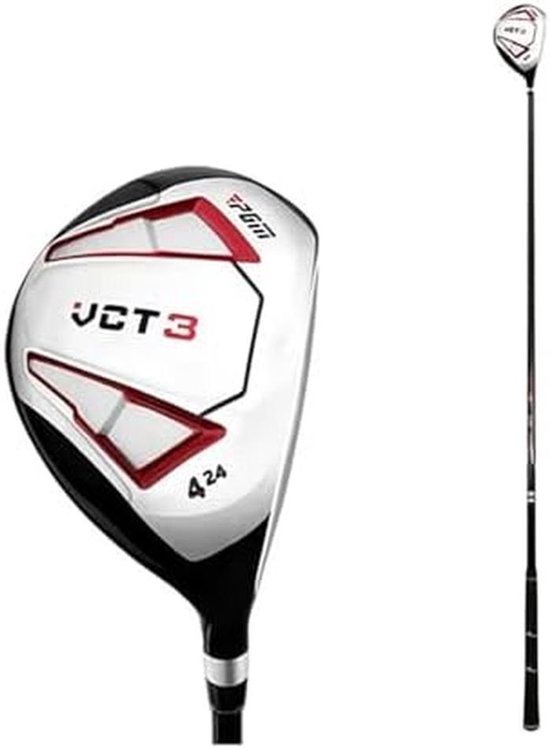 Golfwood Set - Golfclubs Heren Dames - Golfen Verbeteren - Vergrote Sweet Spot - 114.3 cm - Zwart Rood — afbeelding 2