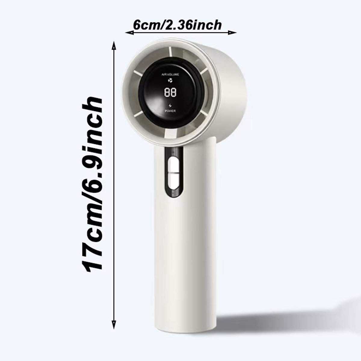 STNY Digitale Ventilator - Usb Oplaadbare High-Speed Fan - Polsbandje + Hand + Tafel Ventilator - Digitale Batterij Indicator + Digitale standen/modi's - Voor de Ultieme Verkoeling - Kleur: Roze — afbeelding 10