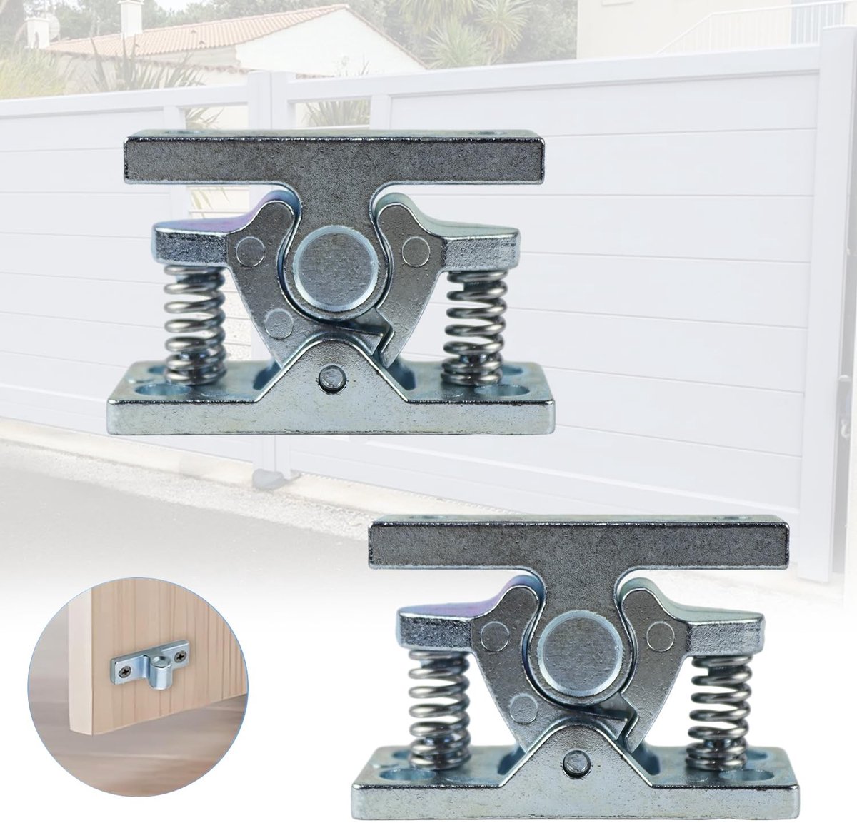 Dailygoods- Deurstoppers Schokbestendig - Deurstopper Zinklegering - Deurstopper Roestvrij Staal - Deurstopper Set van 2 - Deurhouder Voor Binnen/Buiten - Duurzaam en Robuust - Deurbuffer