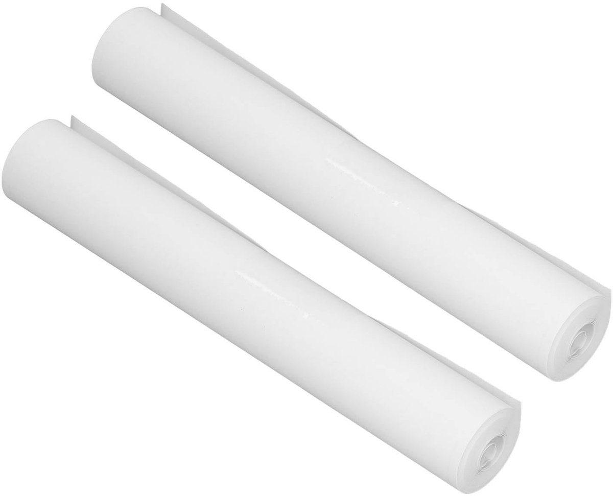 Dailygoods- Thermisch Papier A4 - 2 Rollen - Draagbaar - Bonpapierrollen - Ontwerp Zonder Vastlopers - 8,27 X Dia. 1,18 Inch - Bonpapier
