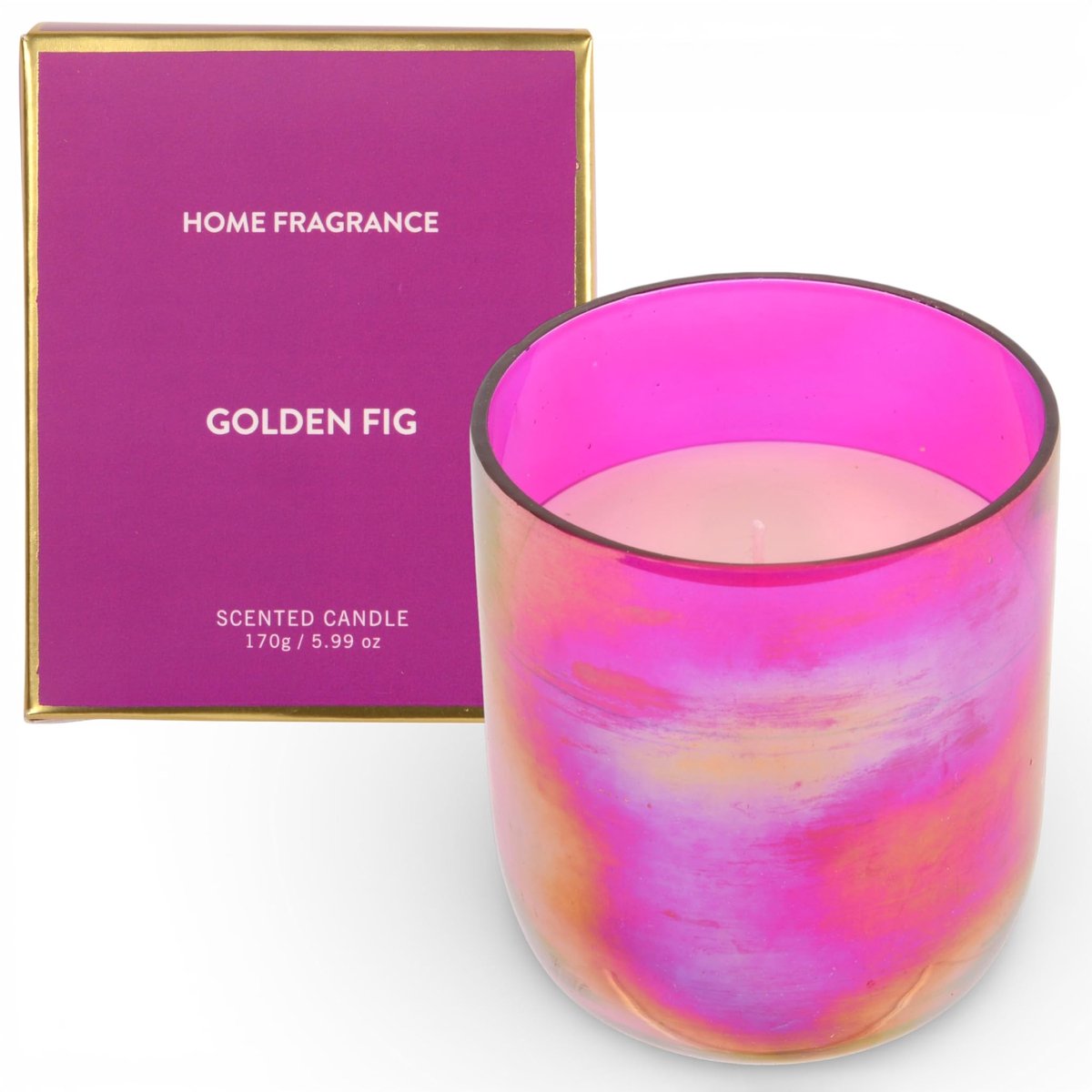 Dailygoods- Geurkaars 170 g - Iriserend Glas - Katoenen Lont - Brandduur 25 Uur - Decoratief Kaarsglas - Harmonieuze Geur - Geurkaarsen