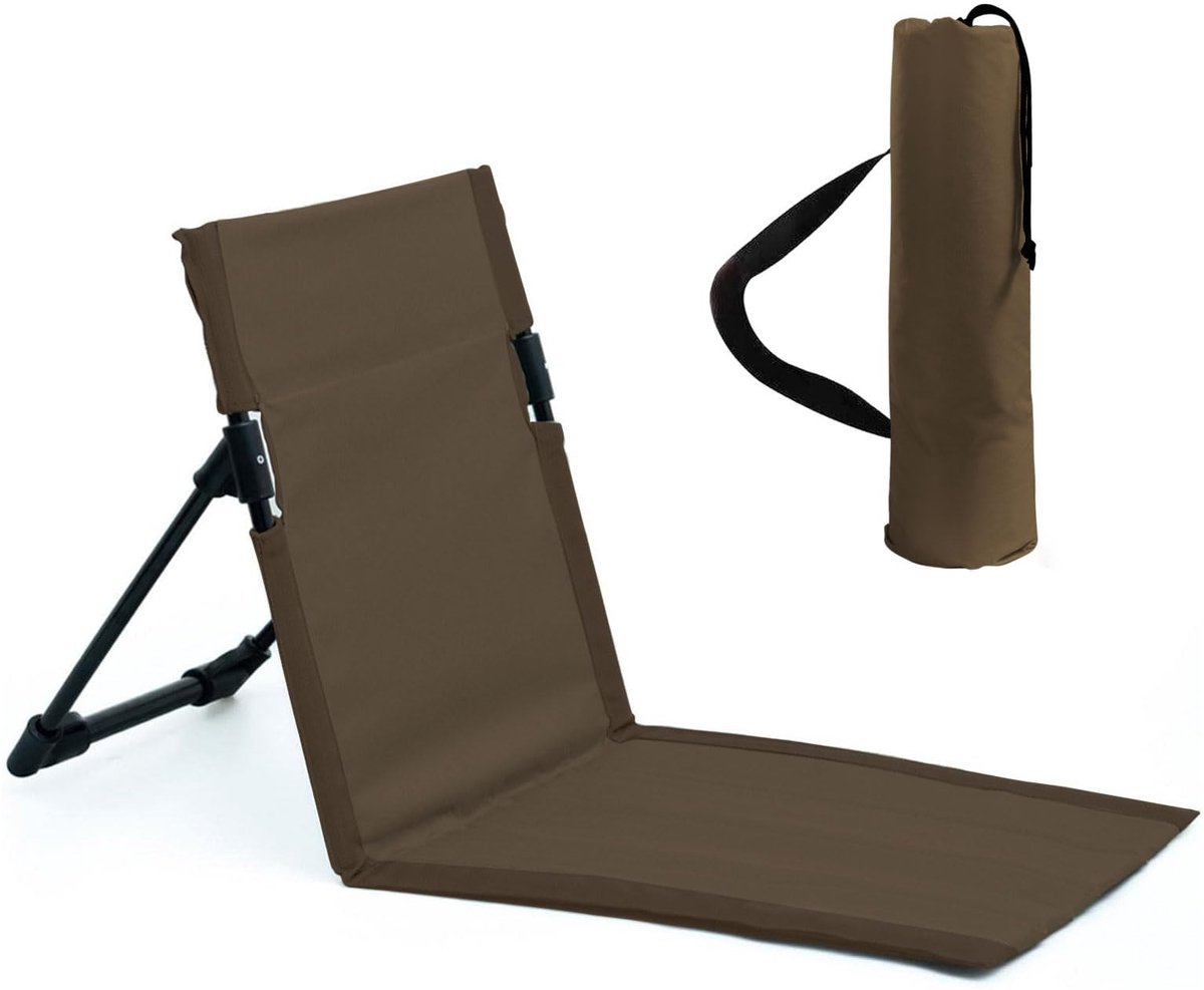 Dailygoods- Strandstoel Opvouwbaar - Ergonomische Rugleuning - Lichtgewicht - Draagbaar - Antislip - Hoogwaardige Ademende Stof - Opvouwbare Stoel