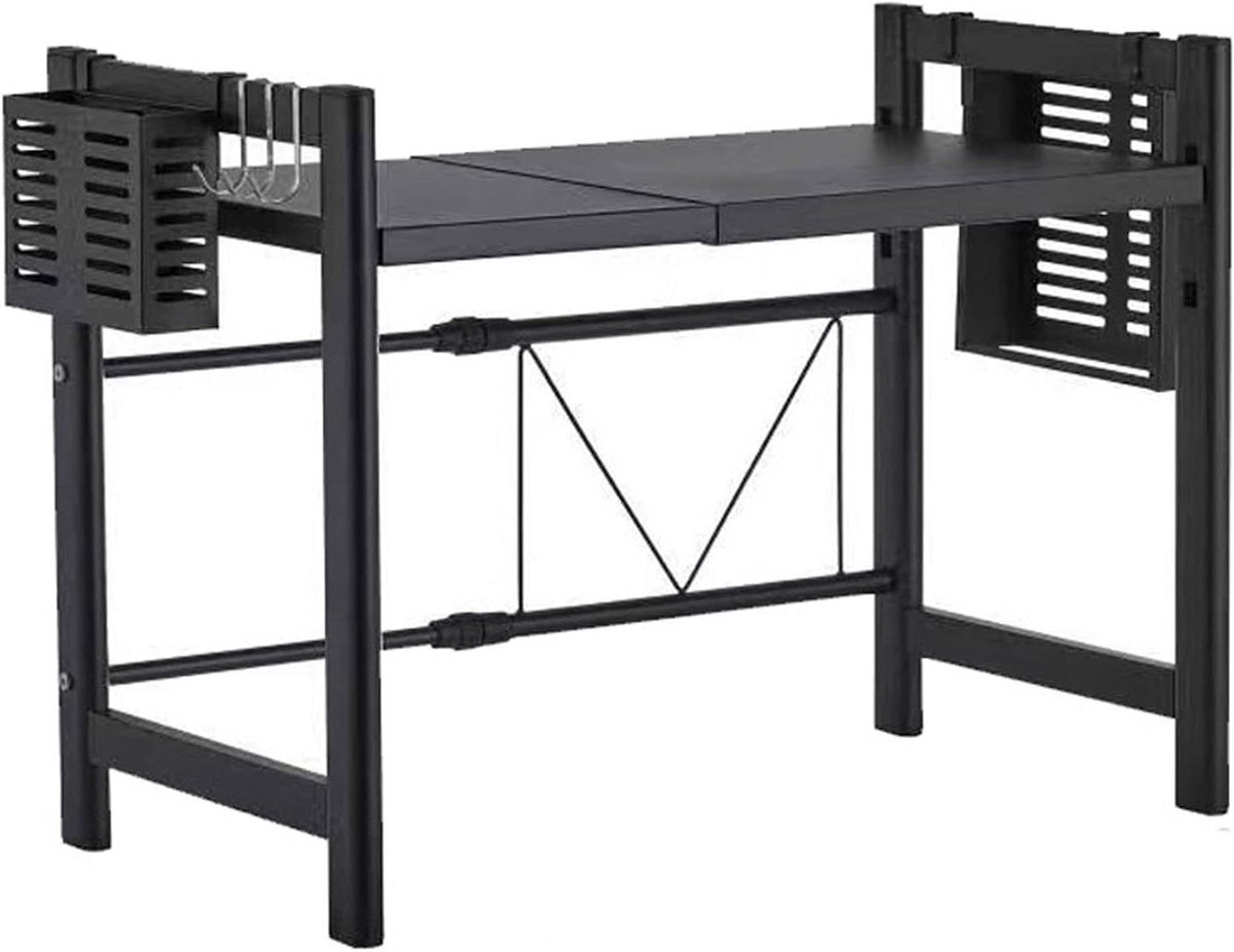 Magnetron Organizer - Keukenplank Magnetron - Keuken Opbergen - Verstelbare Lengte - 39-68cm - Wit