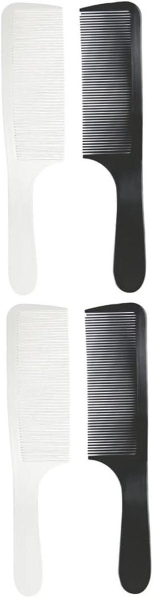 Gebogen Kapperskam Set - Haarknipkam Platte Kam - Haar Knippen Stylen - Ergonomisch Gebogen Ontwerp - 22.5 x 4.5 cm