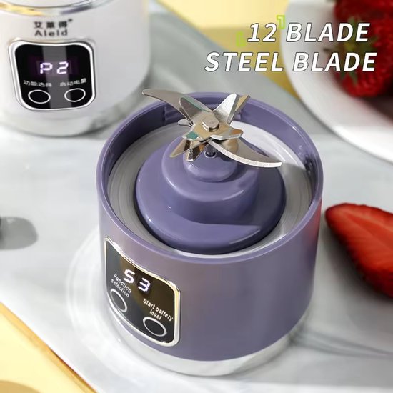 Draagbare Blender, Oplaadbare Blender, Sap Blender, Wit, BlendRush, 450ML, 3 standen. van BlendRush — afbeelding 2
