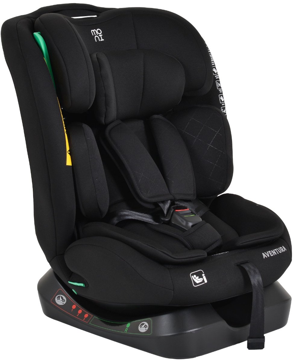 Moni Aventura Black 40-150 cm i-Size Autostoel