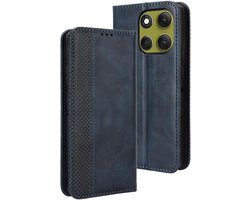 Telefoonhoesje Flip Wallet - Beschermhoes Kaarthouder - Telefoon Beschermen - Ingebouwde Kaartsleuven - 17 x 8 x 1 cm - Blauw