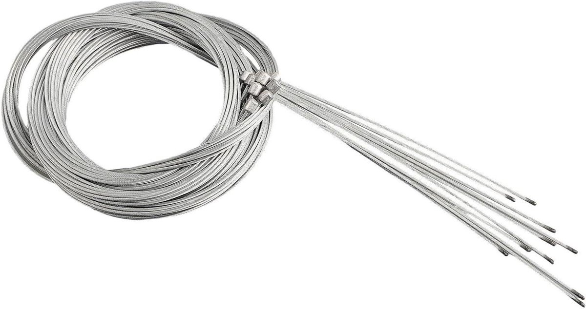 Derailleur Kabels - Schakel Kabel Draad - Fiets Schakelen - Gegalvaniseerd Staal - 2.1m - Zilver