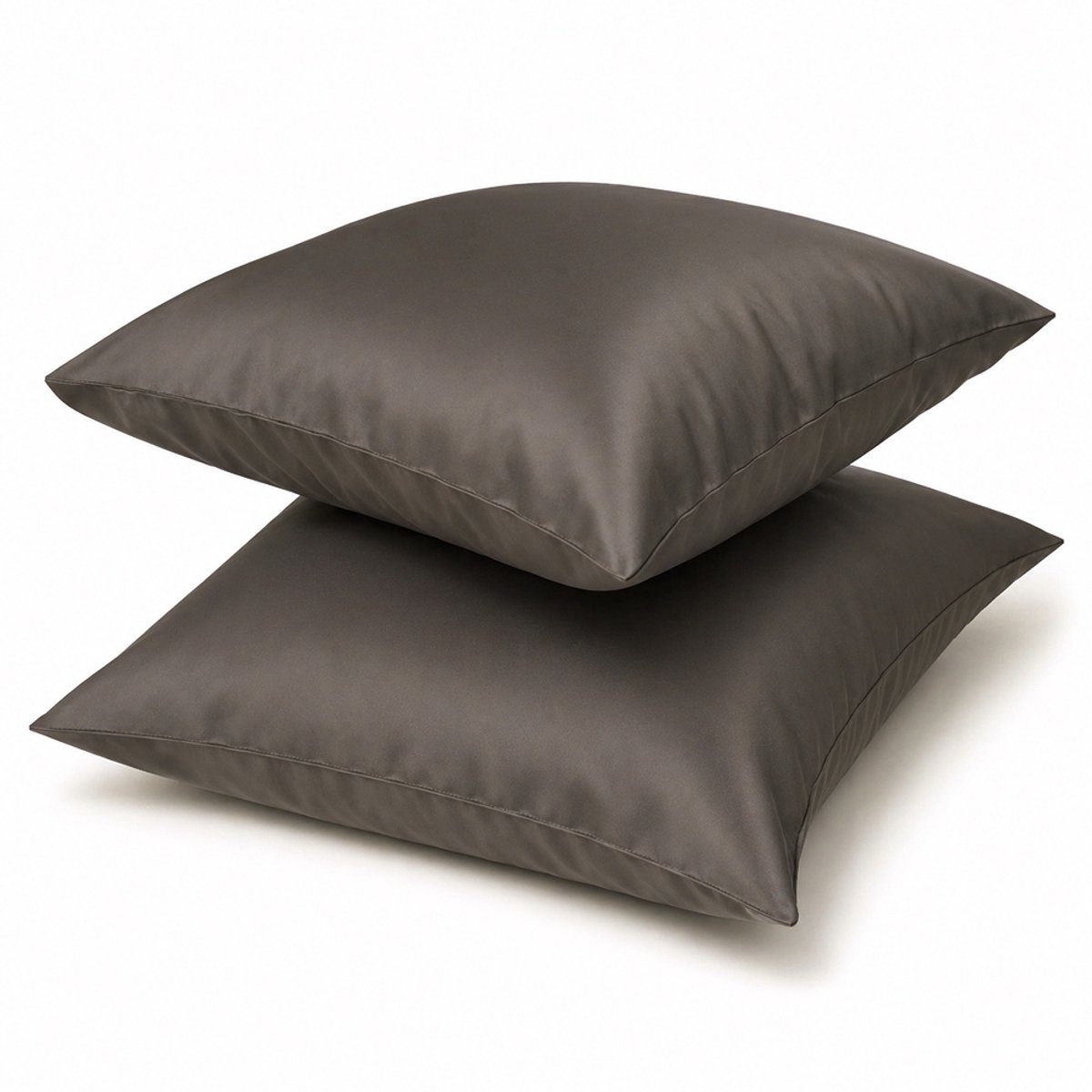 Amstelinen Kussensloop 60x70 cm – Premium Hotelkwaliteit – TENCEL™ Lyocell Sateen – Moonstone Grey – Koeler Slapen, Zacht, Ademend & Hypoallergeen