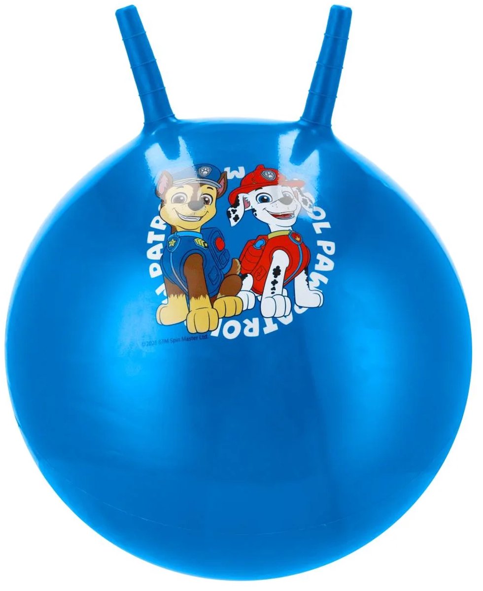 LUPILU Skippybal Paw patrol Blauw met 2 handvatten - + 1,5 jaar - 45 cm - inclusief handpomp
