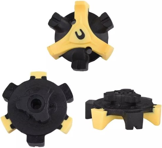 Golf Schoen Spikes - Vervangende Noppen - Verbeterde Grip - Snelle Twist Q-Lok - 20 Stuks - Geel — afbeelding 5
