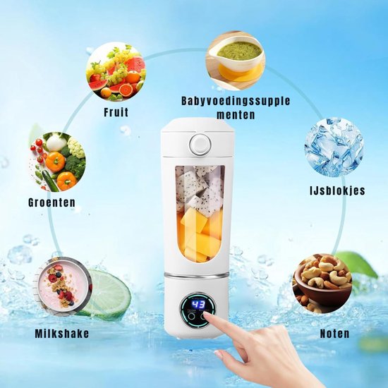 QUOVO® Milkshake Machine - Milkshake Maker - Smoothie Maker - Wit - 6cm x 1cm x 4cm van Quovo — afbeelding 3