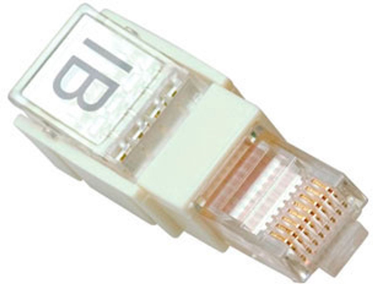 ACT - Gereedschaploze Modulaire Stekker RJ45 - wit