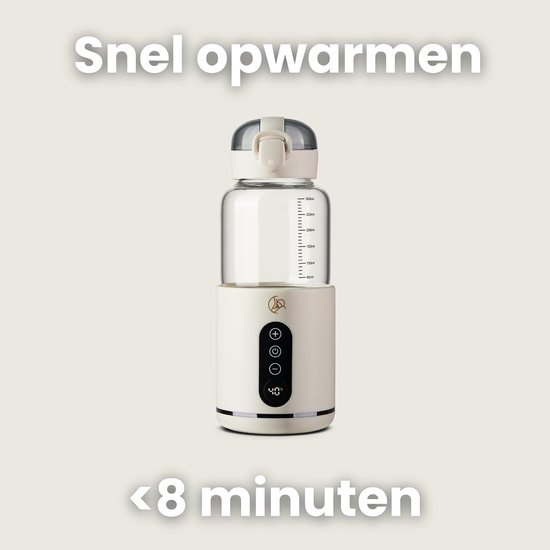 Draagbare Flessenwarmer - Reis Fleswarmer - Babyvoeding Opwarmen - Snel Opwarmen 8 Minuten - 1kg - Wit — afbeelding 3