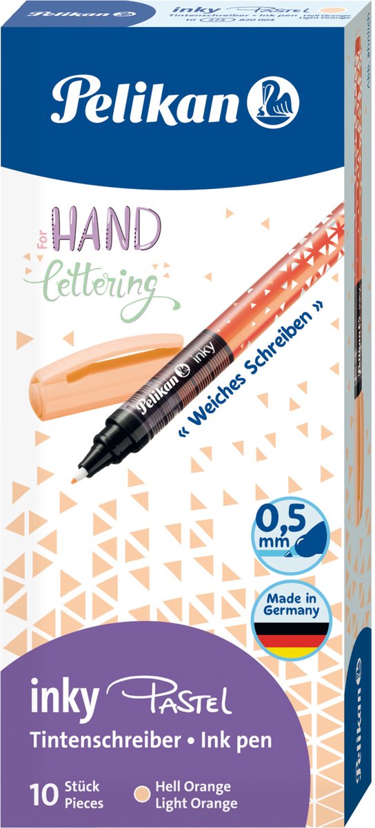 PELIKAN inktpen Inky 273 pastel lichtoranje 1 stuk