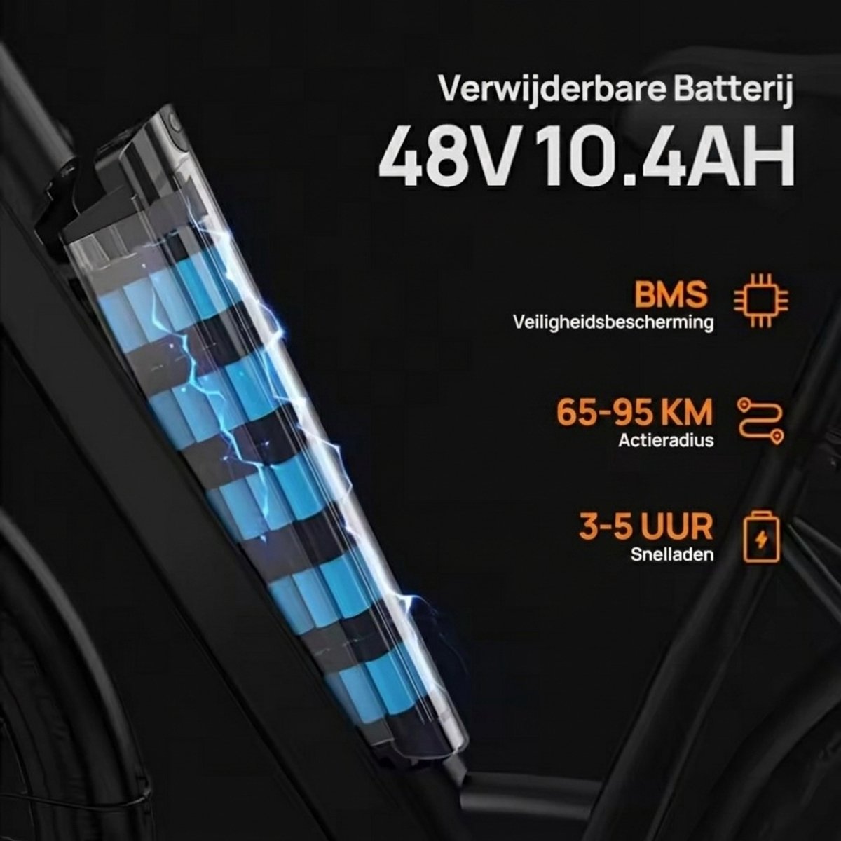 Qekud E26 Elektrische Fiets 26" thumbnail 6