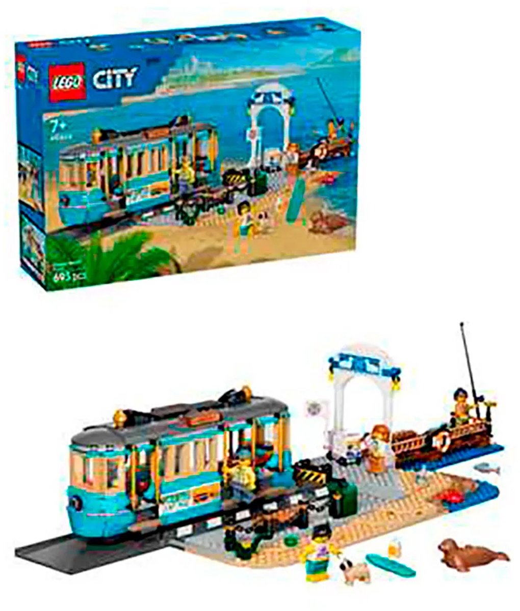 LEGO City Klassieke Strandtram Tram Speelgoed voor Kinderen Vanaf 7 Jaar - 60506 — afbeelding 21