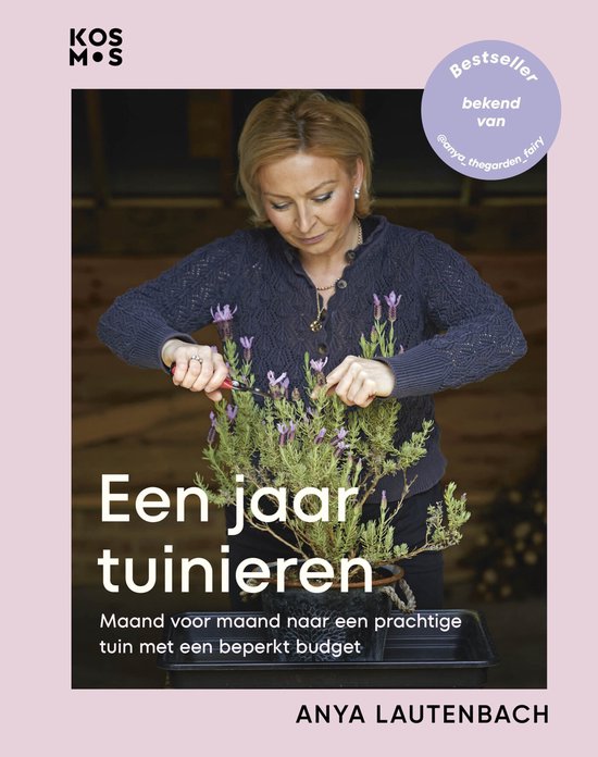 Een jaar tuinieren: Een vrouw knipt lavendel, Anya Lautenbach, bestseller.