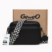 Schoudertas - Crossbody Tas - Crossbodytas - Damestas -Klein handtas dames - Zwart