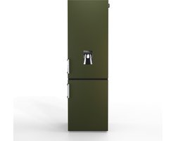NUNKI LARGEH2O-FMIL / Combi Bottom Koelkast, E klasse, 268l, Waterdispenser, Military Green, Matte (FRONT only)