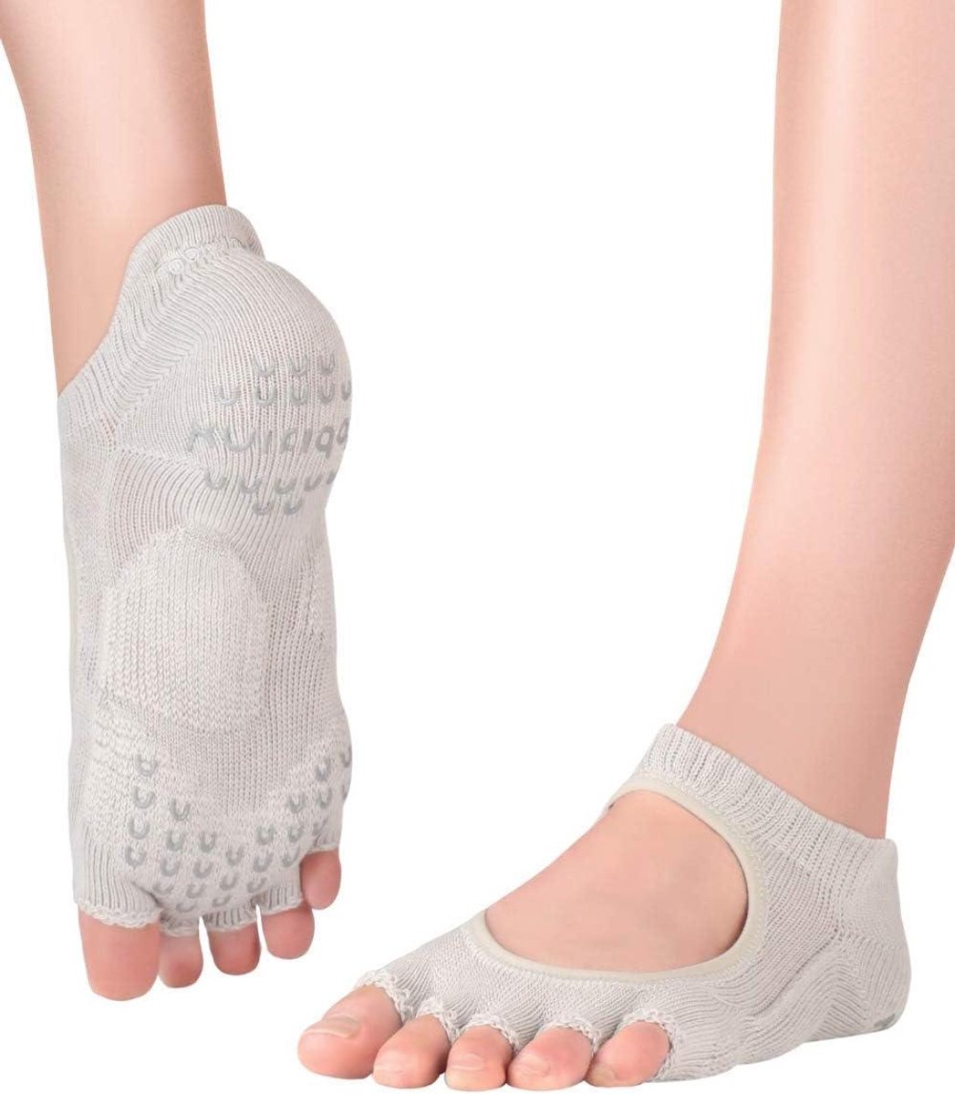 Dames Teensokken - Yogasokken Grip - Veilig Sporten - Biologisch Katoen - 20 x 12 x 2 cm - N.v.t.