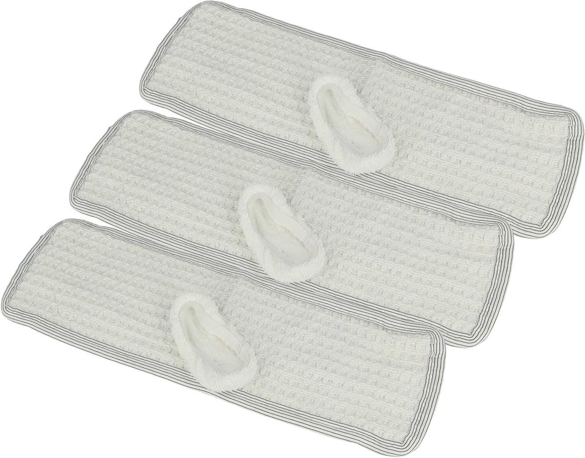Stoomreiniger Doppen - Dweilhoezen - Vloeren Reinigen - Absorberend Materiaal - 6 Stuks - Wit