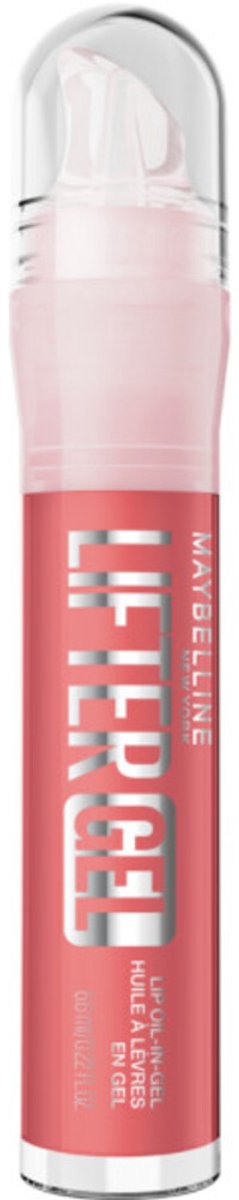Maybelline New York Lifter Gel 06 Strawberry Shake - Lipgloss - Volle lippen met een intense glans - Met hydraterende, voedende oliën - 6,6ml