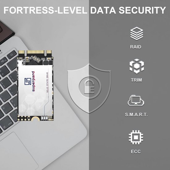 Interne SSD 2TB M.2 2242 SATA III Opslag voor Laptop en PC — afbeelding 4