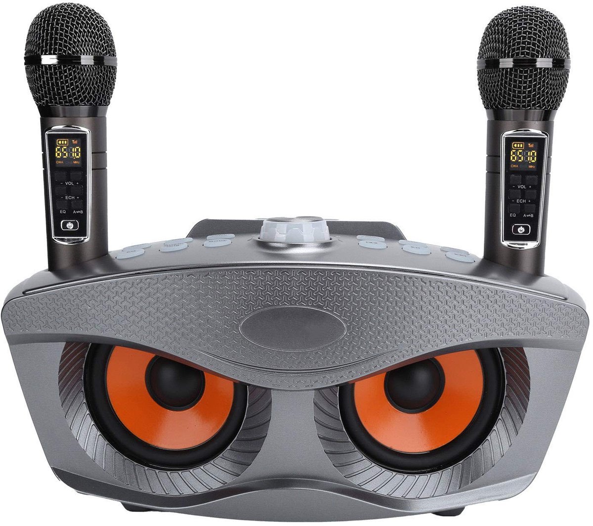 SPHProducts - Draagbare Karaoke Machine - met Bluetooth - 2 draadloze microfoons - ideaal voor feesten - gebruiksvriendelijk - geschikt voor bruiloften...