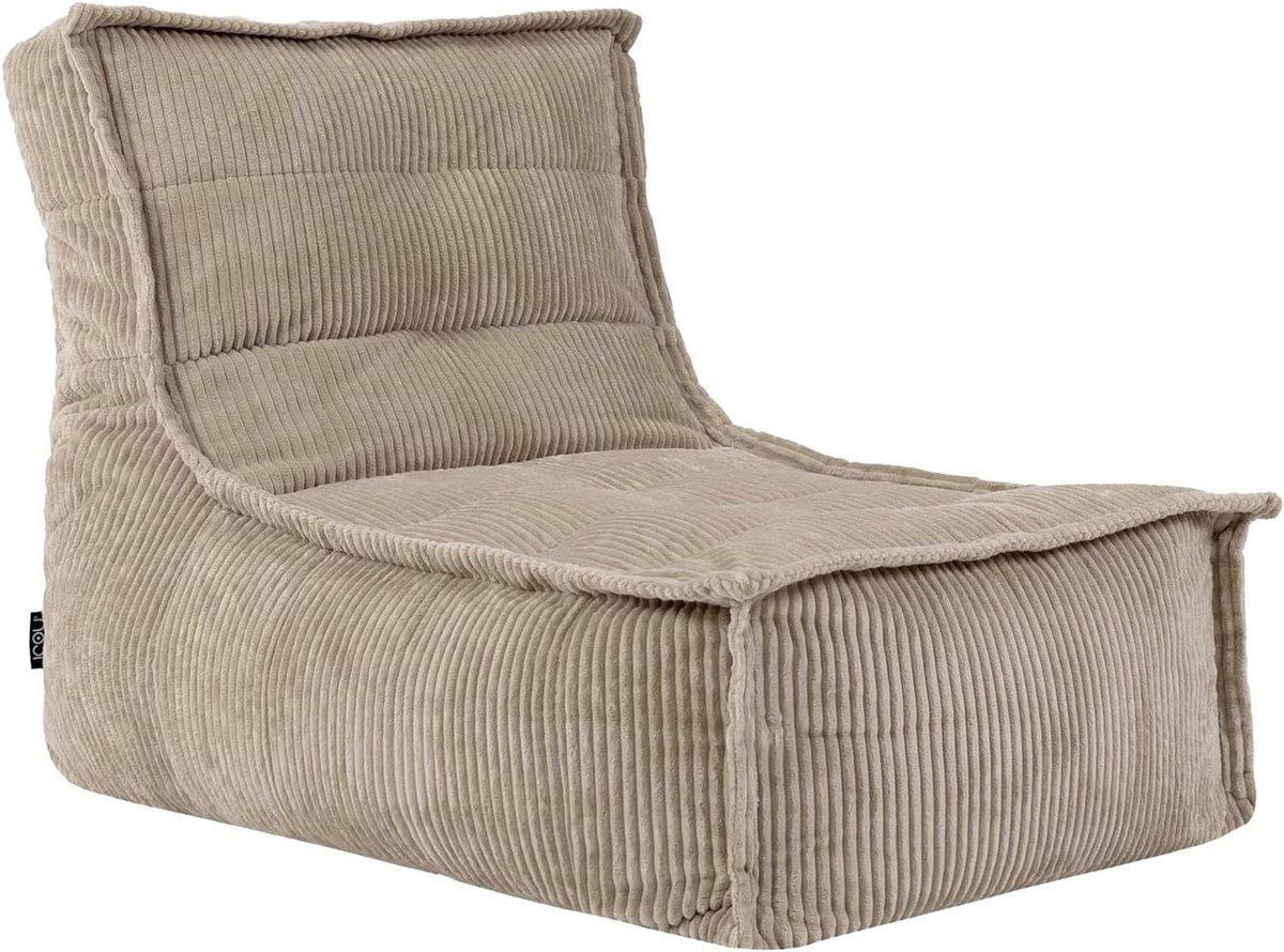 Bean Bag Lounger - Zitzak Volwassenen - Ontspannen Zitten - Ondersteunende Vorm - 96 cm Diep - Beige