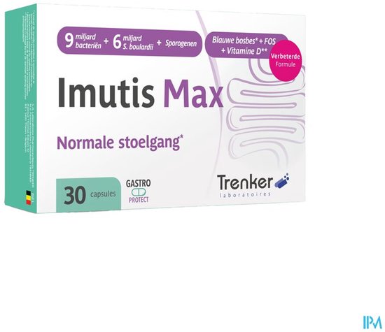 Imutis Max | Normale stoelgang 30 Capsules