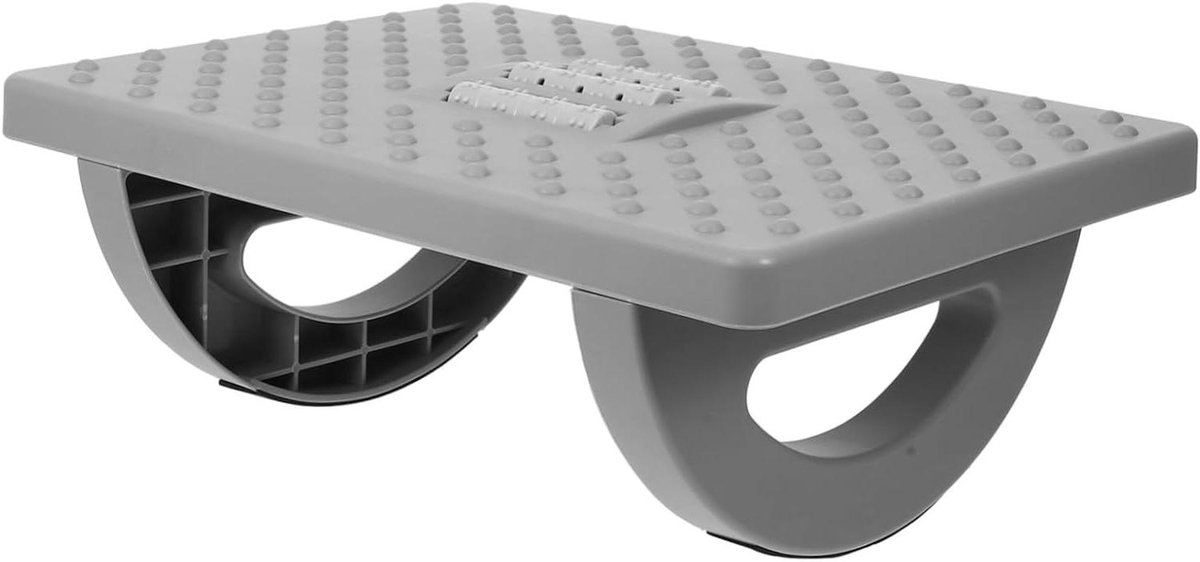 Voetensteun Bureau - Ondersteuning Voeten - Comfortabel Werken - Antislip Ontwerp - 34 x 25 x 13 cm - Grijs