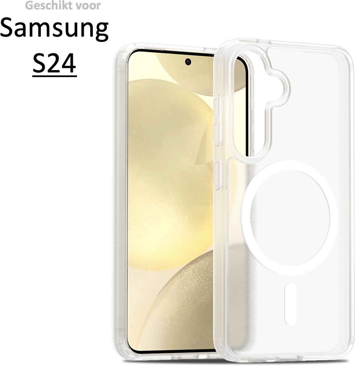 Brosendaal Hoesje - Geschikt voor Samsung Galaxy S24 – Transparant – Telefoonhoesje – Ondersteunt Draadloos Opladen – Ultradun en maximale Valbescherming
